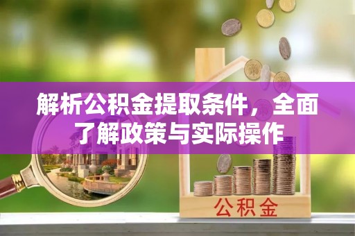 海林解析公积金提取条件，全面了解政策与实际操作